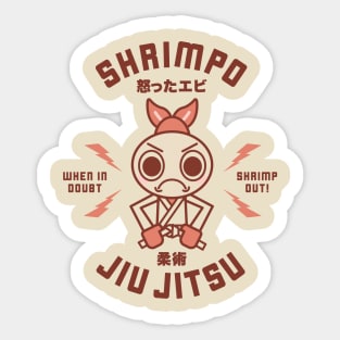 Shrimpo Jiu Jitsu Sticker